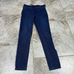 SPANX Jeggings Womens XS Ready to WOW Blue Skinny Crop Denim SH0115